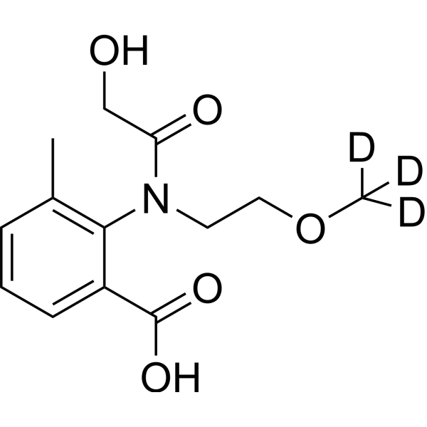 2-(2-Hydroxy-N-(2-(methoxy-d3)ethyl)acetamido)-3-methylbenzoic acid